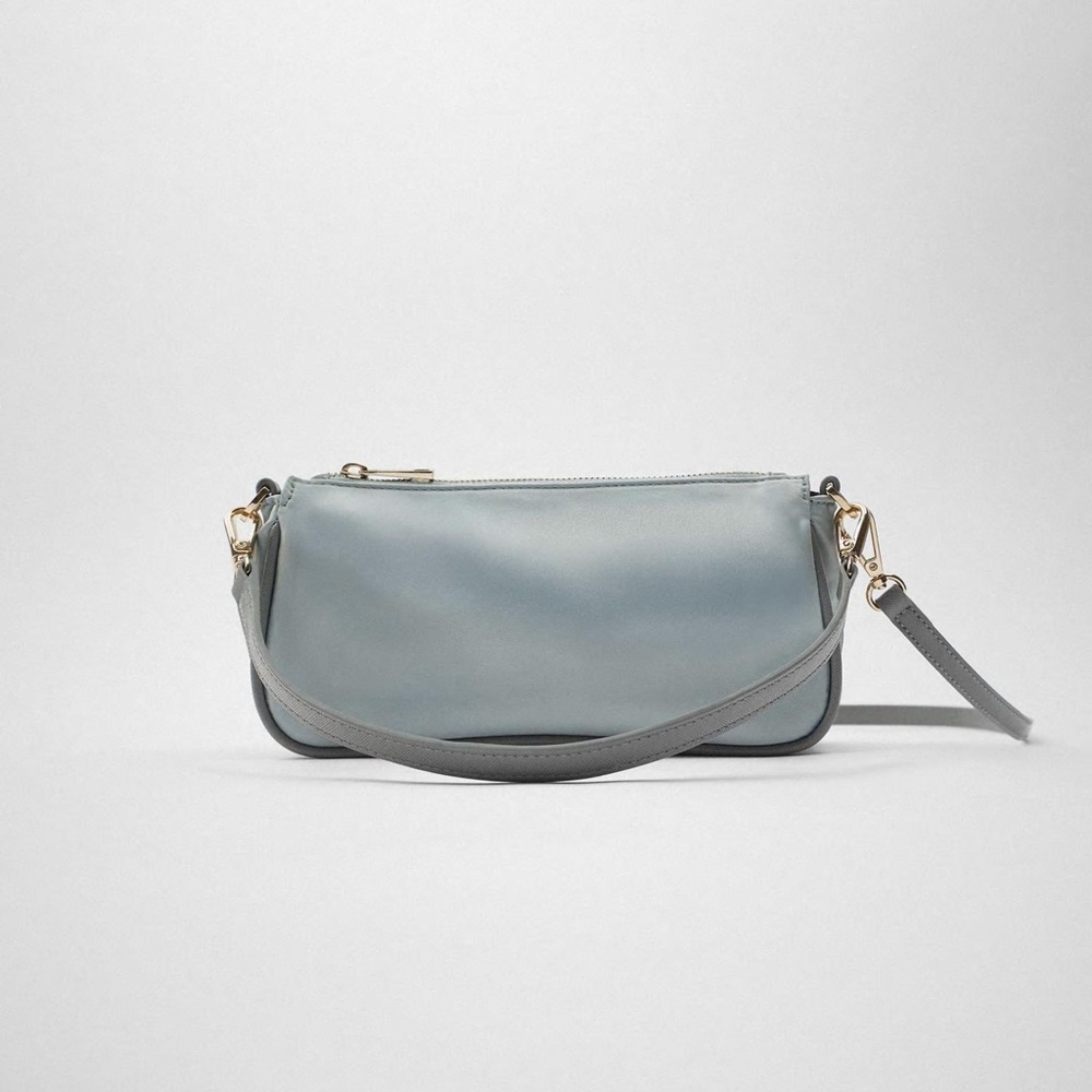 Zara satin shoulder bag